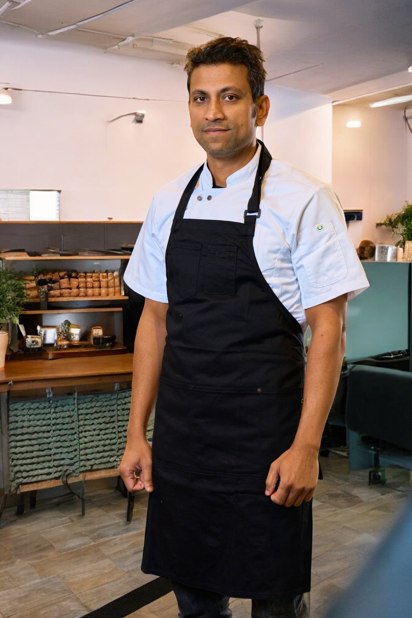 ChefLooks Classic Bib Black Apron - ChefLooks