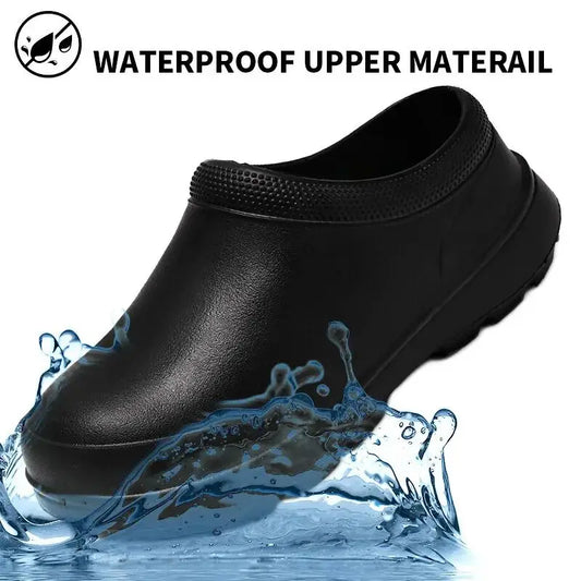 Oil-water-proof Non-slip men's chef shoes - ChefLooks