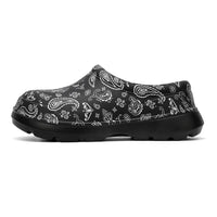 Paisley Slip On Men Chef Shoes for Kitchen