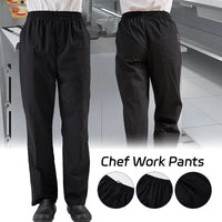 Black Unisex Chef Trouser - ChefLooks