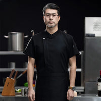 Short-sleeved Men and Women Chef Uniform - ChefLooks