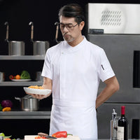Short-sleeved Men and Women Chef Uniform - ChefLooks