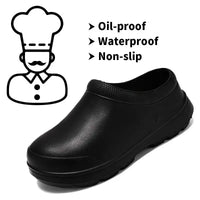 Oil-water-proof Non-slip men's chef shoes - ChefLooks