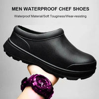 Oil-water-proof Non-slip men's chef shoes - ChefLooks